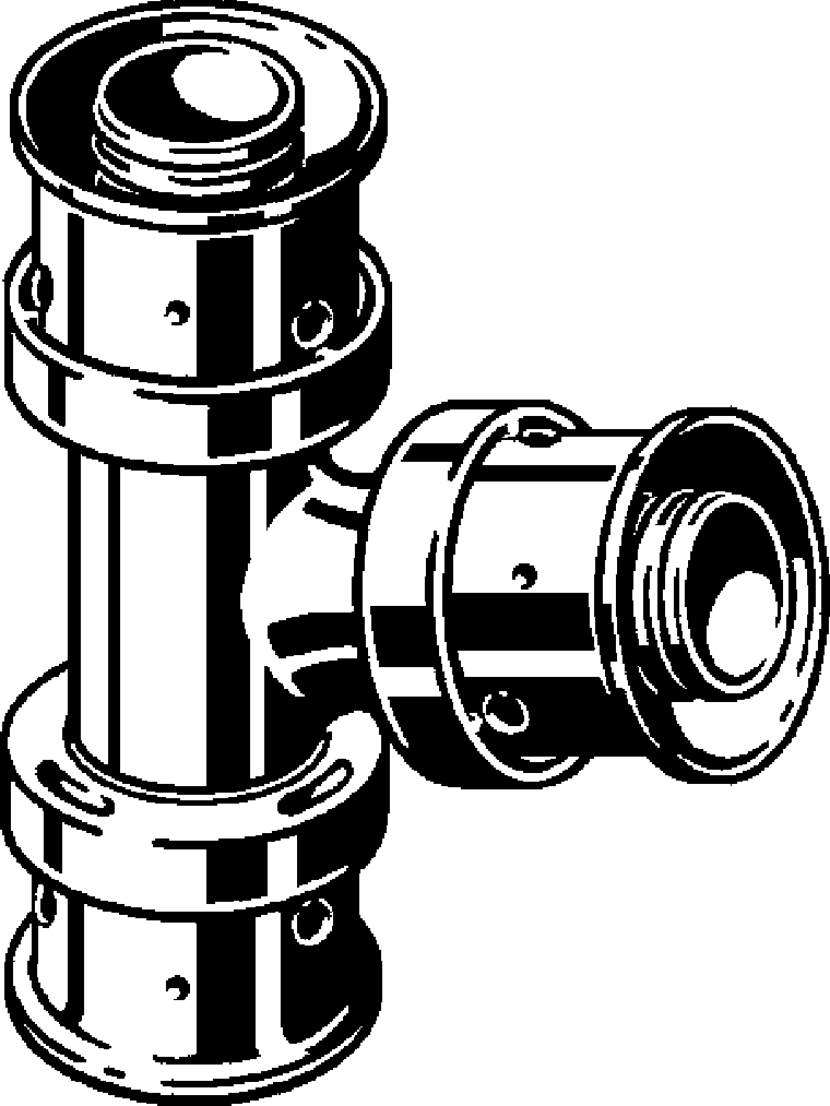 Viega Тройник 4718 (608927) 608 927 - Вид №1