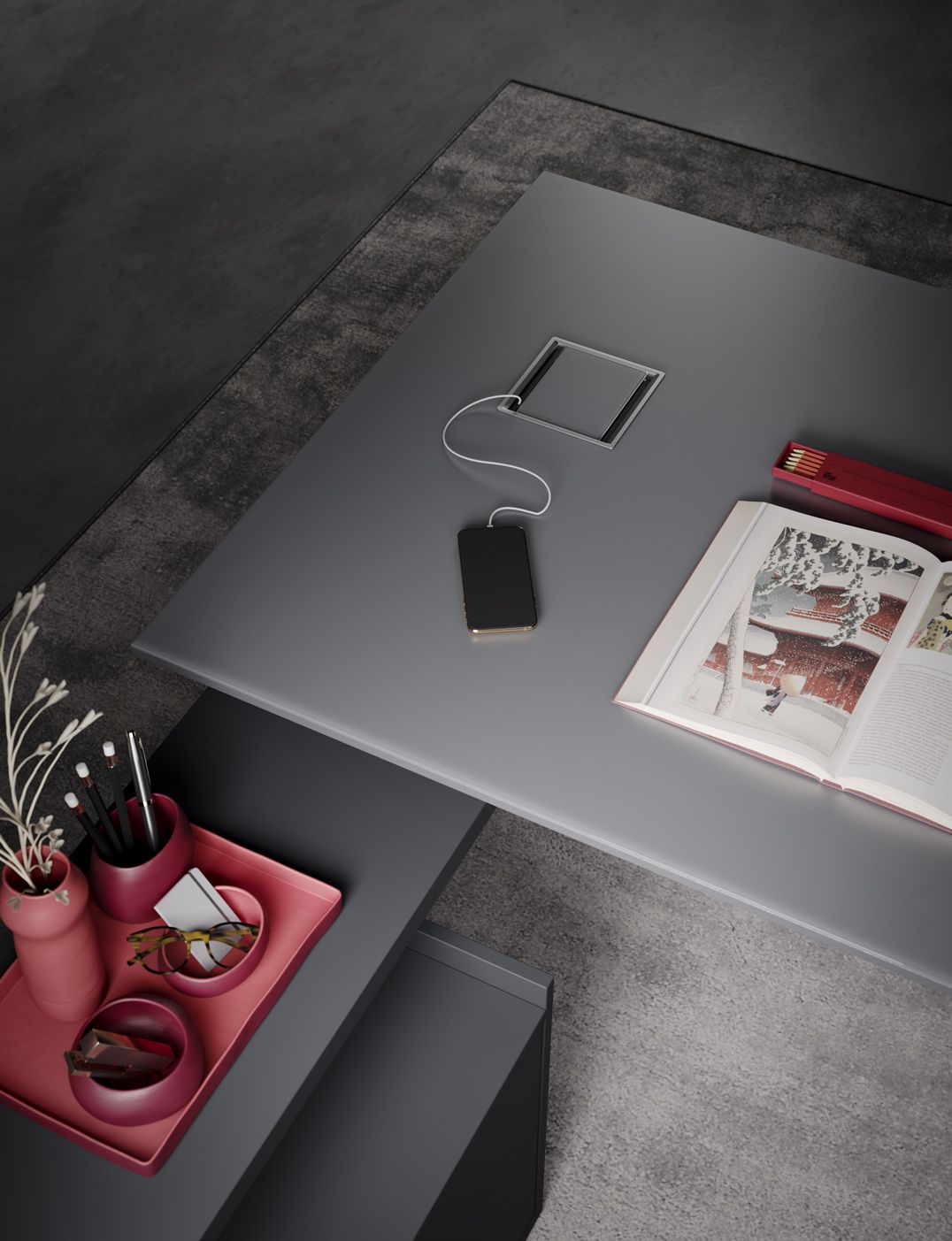 Исполнительный стол PROF тонкий ARCH-00139828 - Вид №5