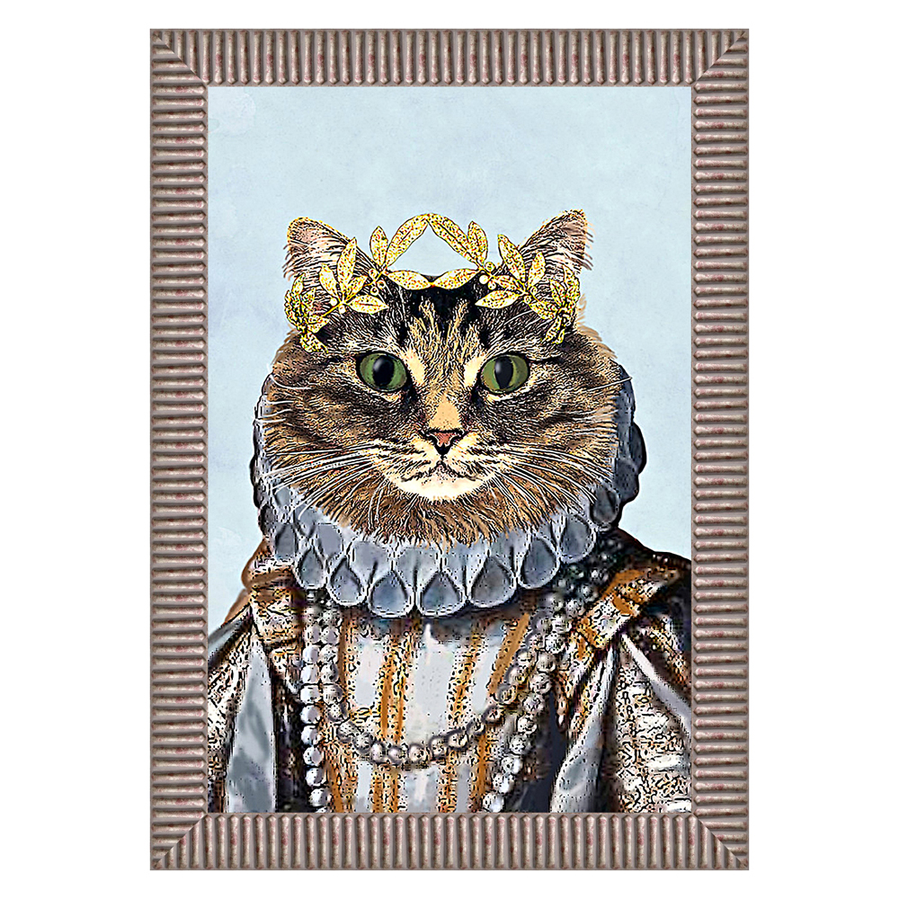 MrsCat_18 Картина «Мисс Кошка» в раме Object Desire 