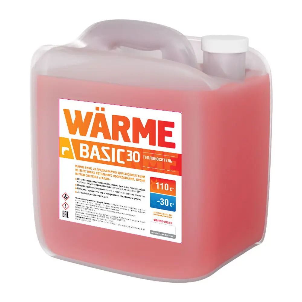 Теплоноситель Warme Basic -30С 20 кг этиленгликоль 89391281 STLM-2189464 