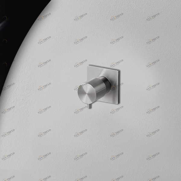 Запорный вентиль сталь матовая Aico Radomonte ARR50S