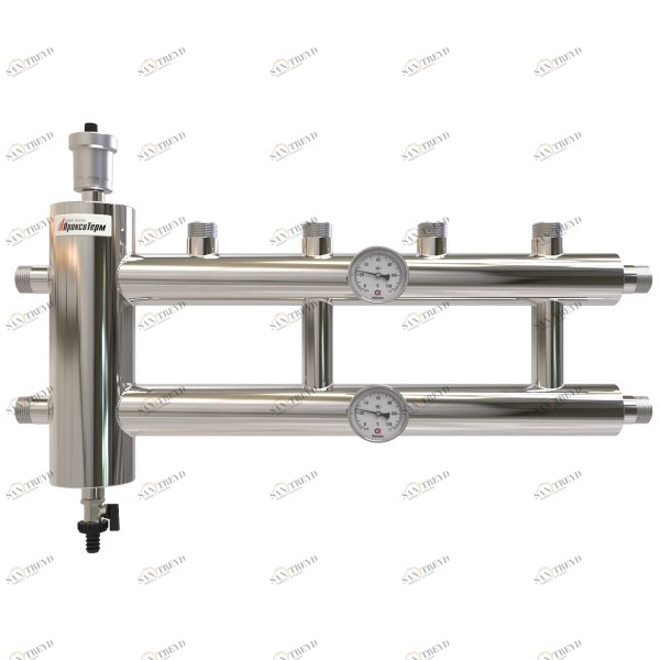 Купить Распределительный коллектор с гидрострелкой 60 кВт, 2+1 контур Прокситерм GSK2521