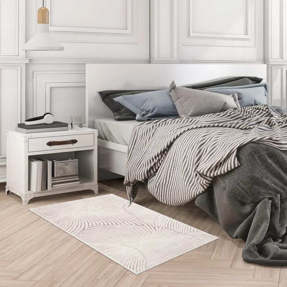 KREAFORTA Breeze — прямоугольный хлопковый ковер серого цвета 60×110 см 89405388 STLM-1564929