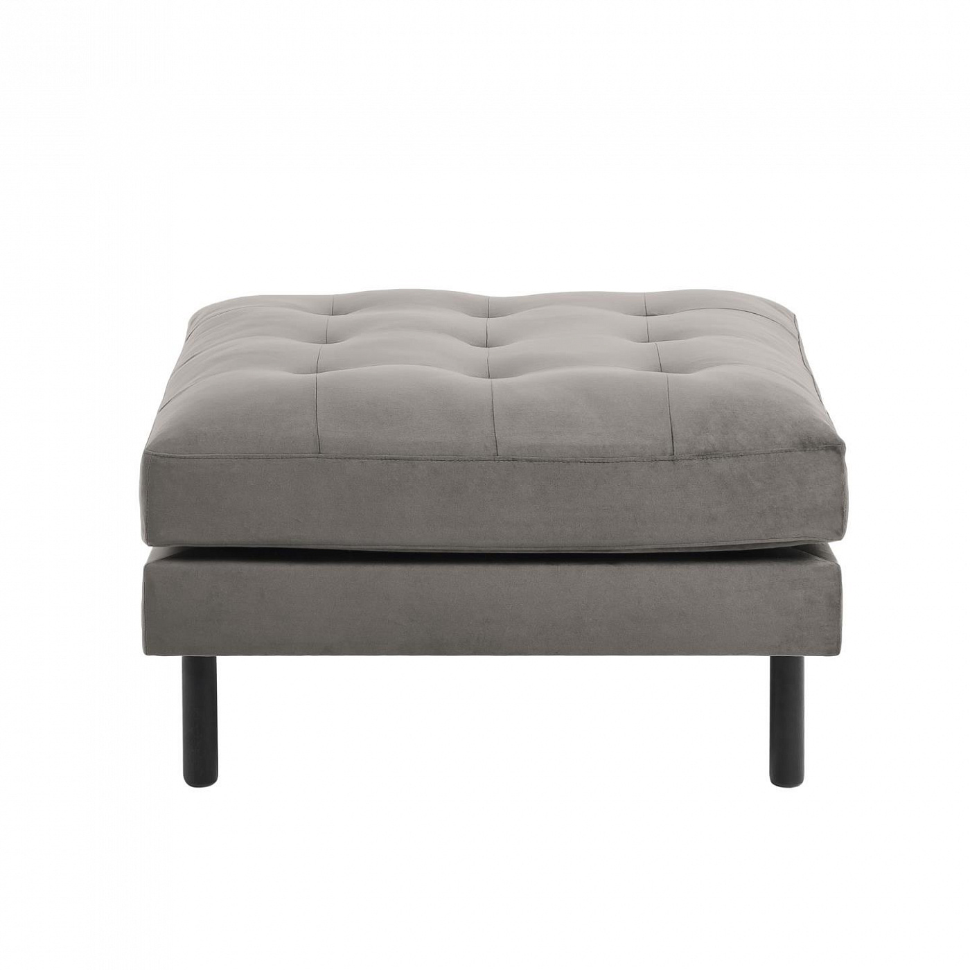 068371 Пуф в сером бархате La Forma Debra - Вид №2