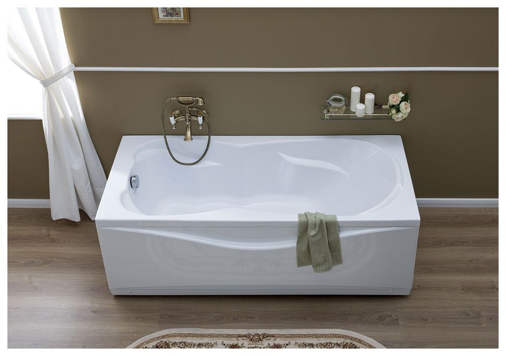 Акриловая ванна Aquanet Viola 180x75 (+ шторка Aquanet Alfa 4 NF6222-pivot) 0020404700196049 - Вид №4