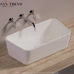 DE10BIANCO Накладная раковина на столешницу  прямоугольная Simas Degrade