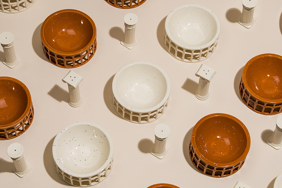 DYHESSPWH Солонка и перечница керамические hestia белые Doiy  - Вид №1