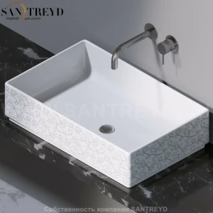 L620400 Накладная раковина на столешницу  прямоугольная A. e T. Italia Fly