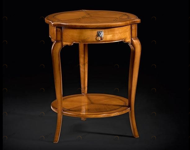 Prestige Круглый деревянный журнальный столик с журнальной стойкой Capricci Cvf012