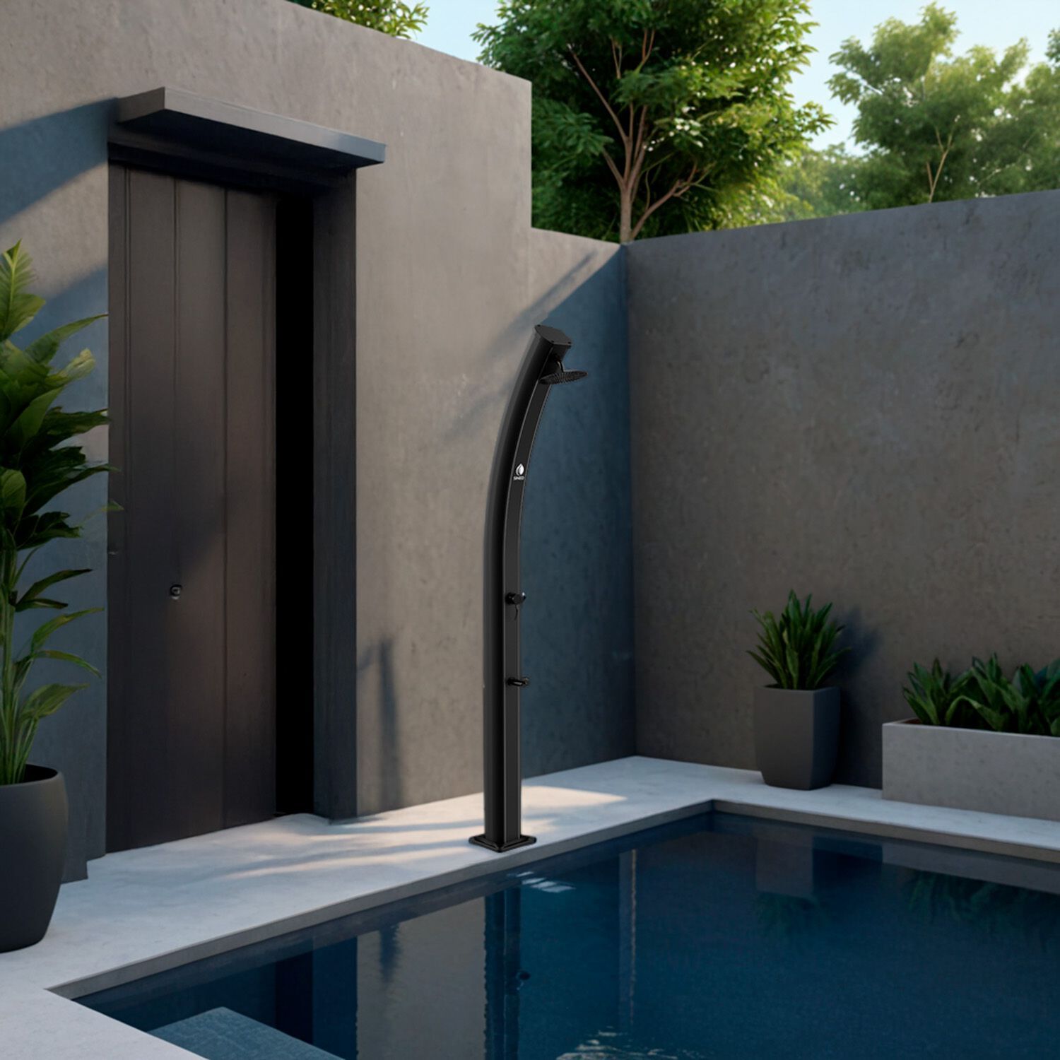 Алюминиевый солнечный душ с душем SINED DAFNE ARCH-00118785 - Вид №21