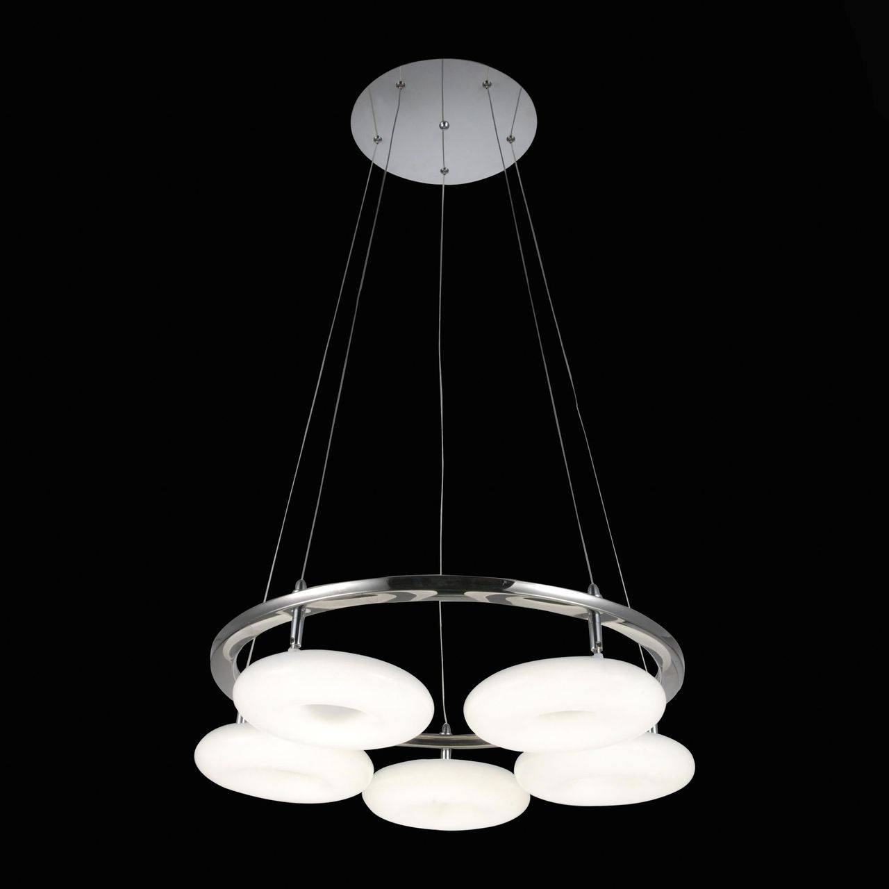 Подвесная светодиодная люстра ST Luce SL903.103.05 ST LUCE ДИЗАЙНЕРСКИЕ 058040 Белый  - Вид №1