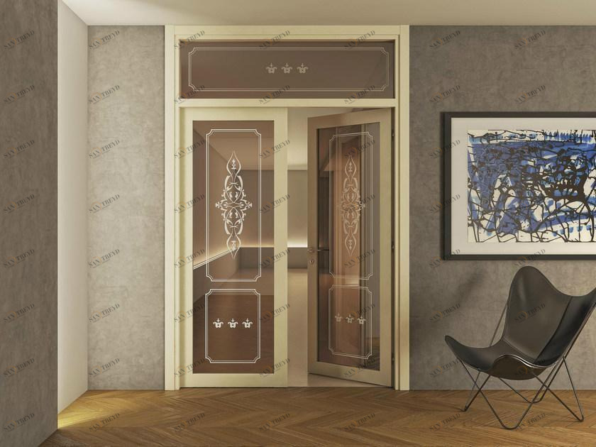 FOA Двустворчатая распашная дверь с фрамугой Elegance sun-id-1474096