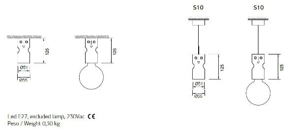 Керамический ручной работы светодиодный подвесной светильник ENGI Nove &amp ARCH-00017078 - Вид №2