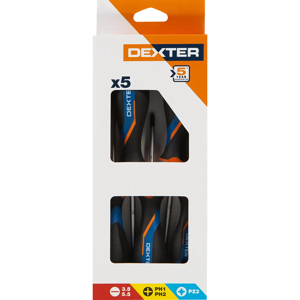 Набор отверток Dexter 5 предметов для профессионального монтажа 18147473 STLM-0840637 - Вид №5