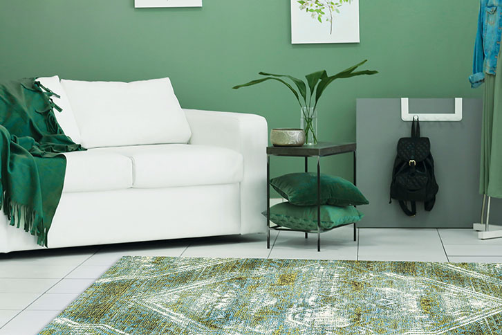 COLORISTICA Ellisium_Moss 160x230 Турецкий ковер Зеленый  - Вид №1