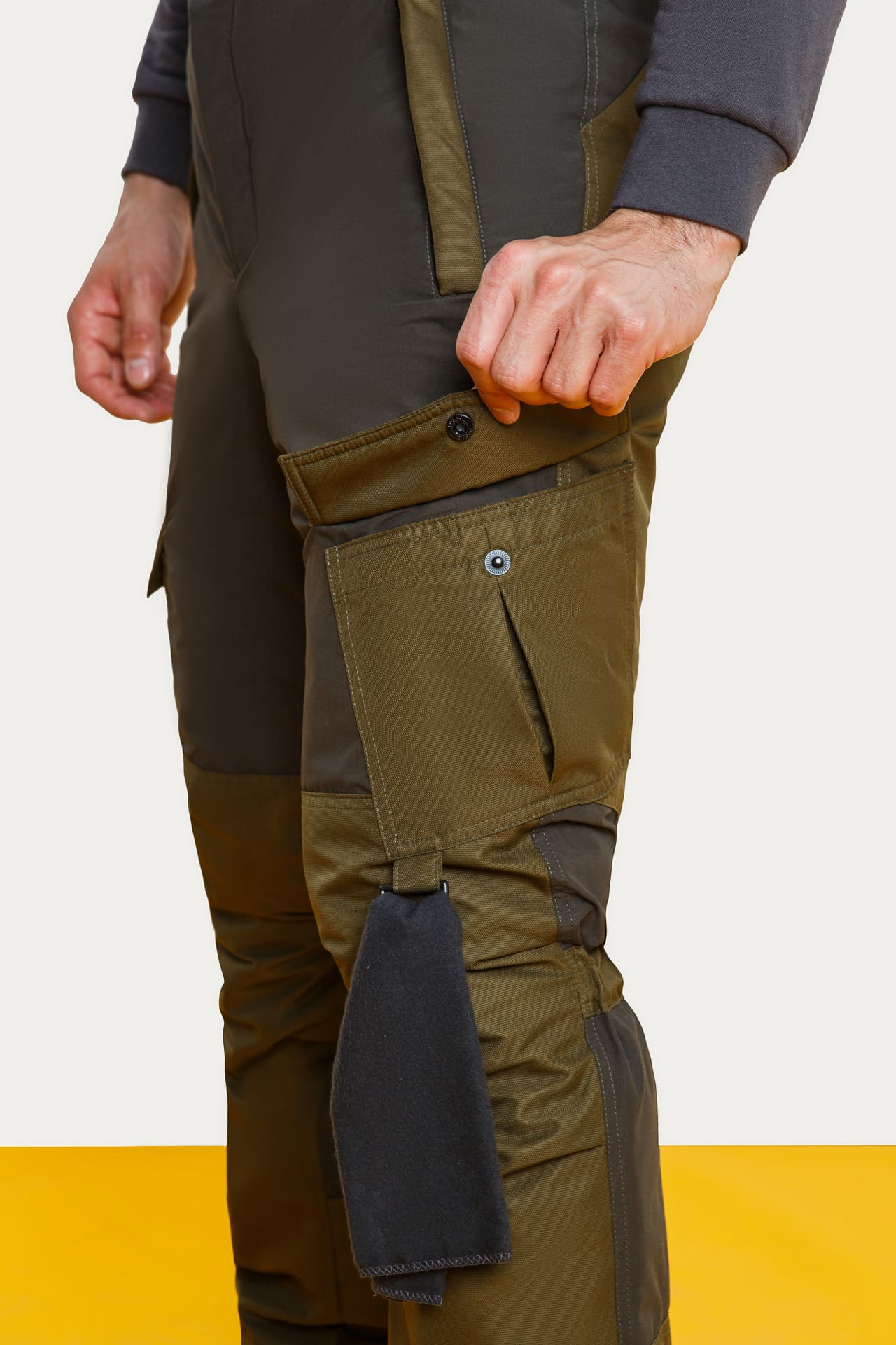 63934 Костюм  зимний хаки West Fishing  Зимняя спецодежда Santreyd  - Вид №17