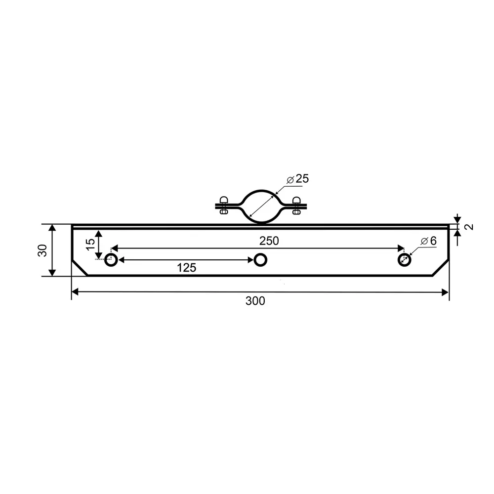 Держатель полки ⌀25 хром 88458290 STLM-2187457 Santreyd  - Вид №3