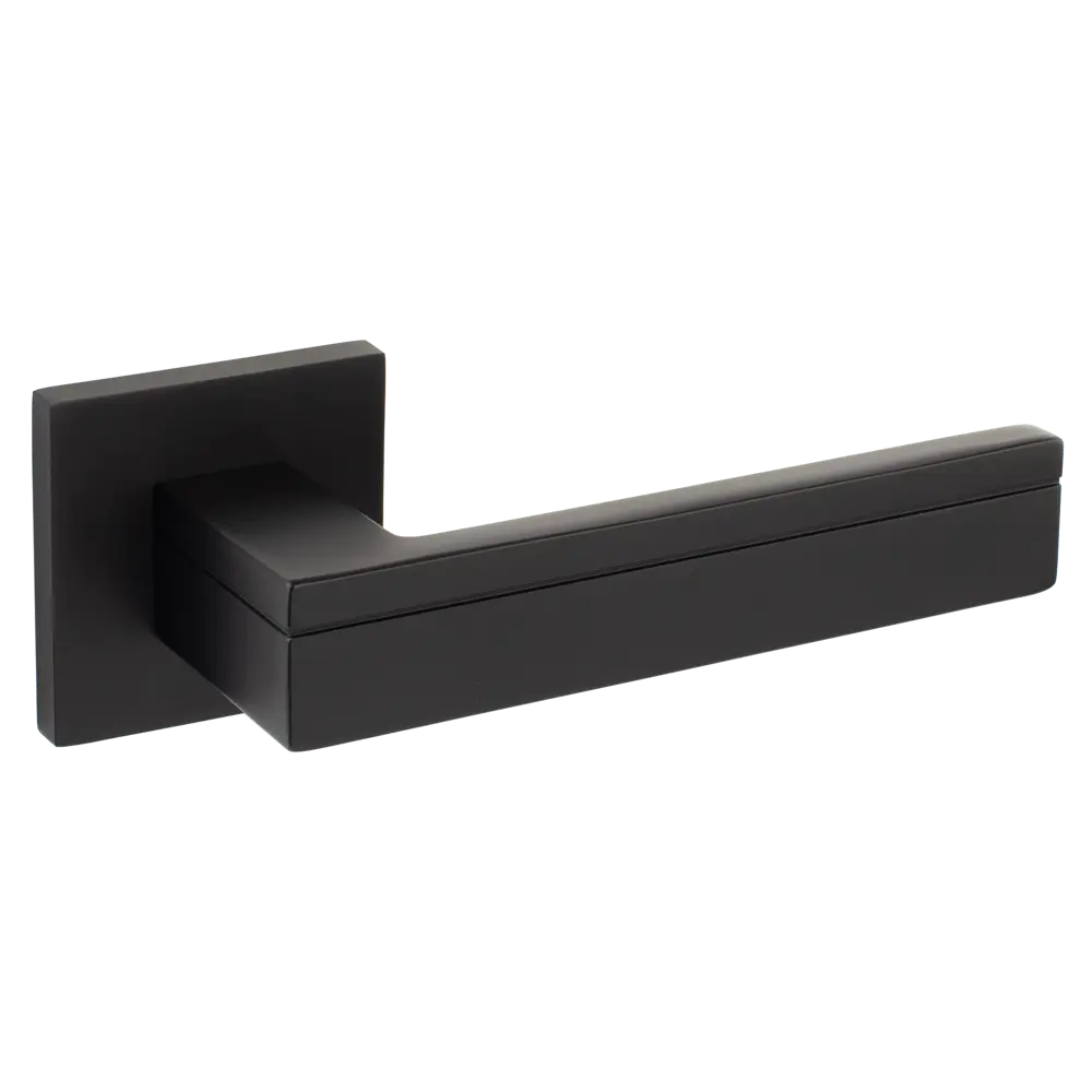 Дверная ручка Armex на квадратной розетке, черный матовый 89420962 STLM-1576251