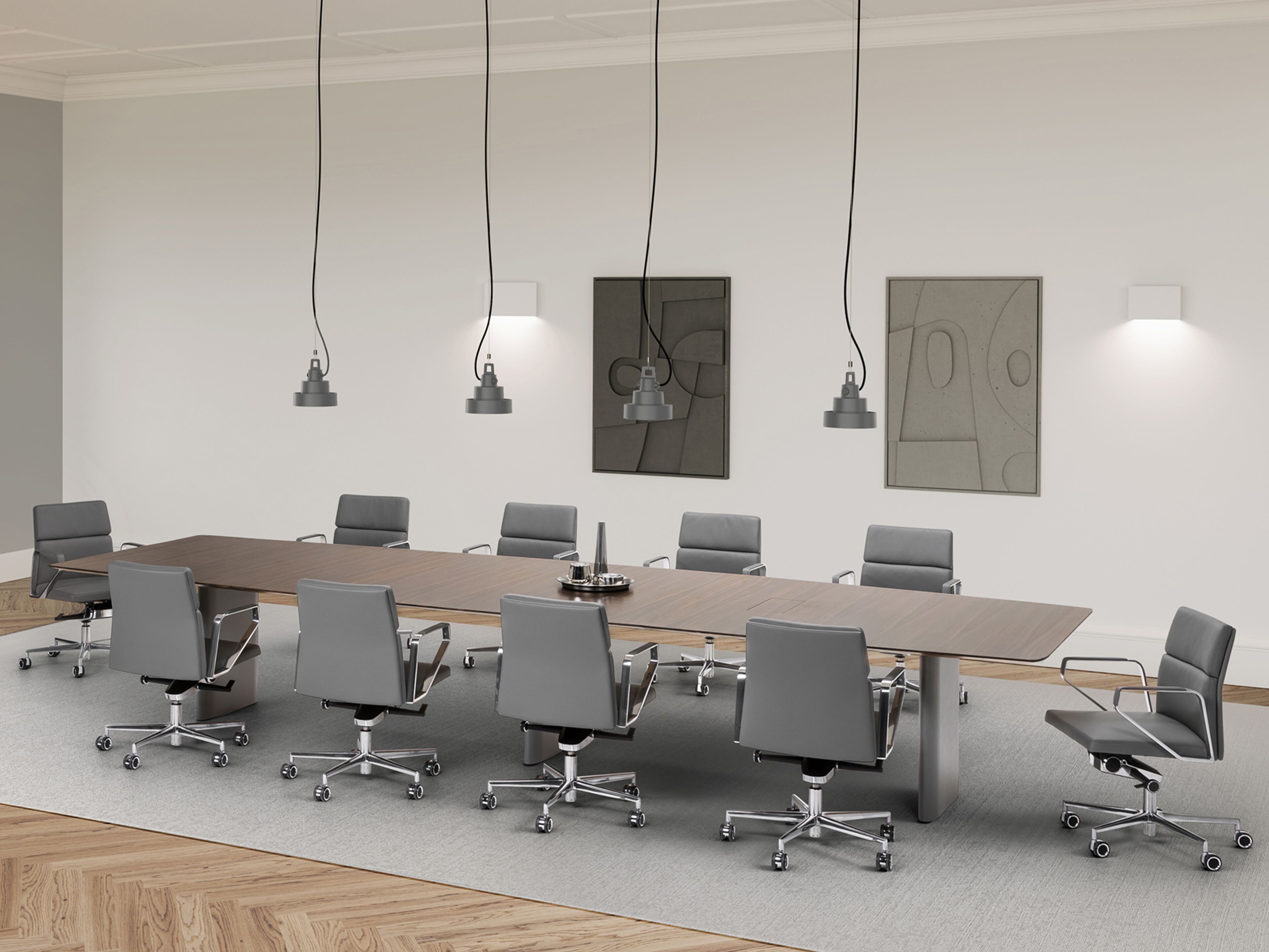 Стол для конференций из шпона Spiegels x. air ARCH-00030444 - Вид №1