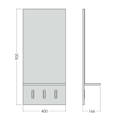 Зеркало настенное узкое с полкой и крючками коричневое "Сэнди-1" GRAUM ДИЗАЙНЕРСКИЕ 304098 Коричневый  - Вид №5