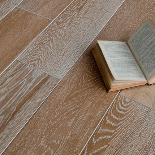 Массивная доска Magestik floor С покрытием Беленый () (400-1800)x150x18мм Дуб с брашью (Текстурированная) 400-1800х150 мм MGK Magestic floor 2600300187 - Вид №9