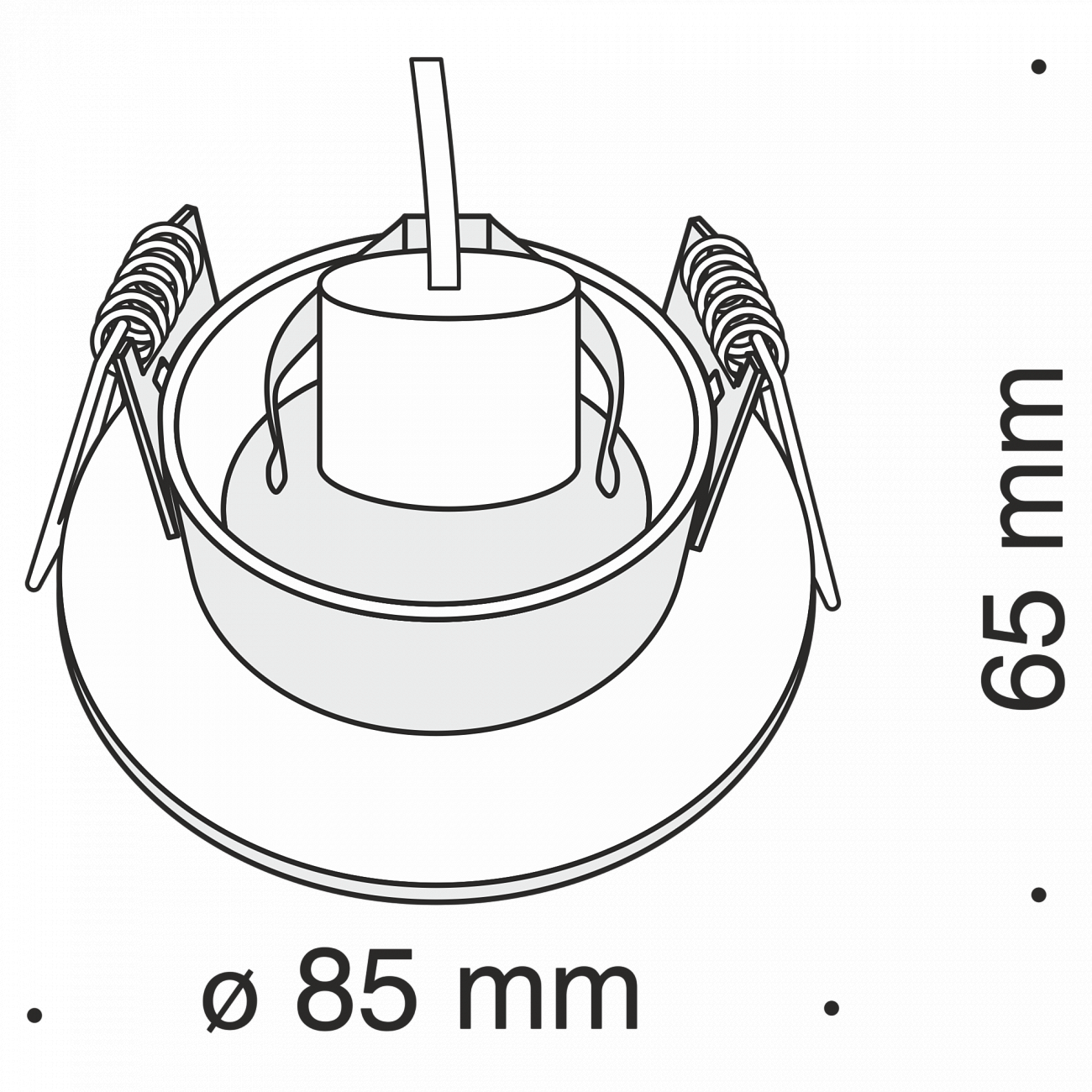 Встраиваемый спот белый Technical Dot DL027 TECHNICAL DOWNLIGHT 00-3957199 Белый  - Вид №2