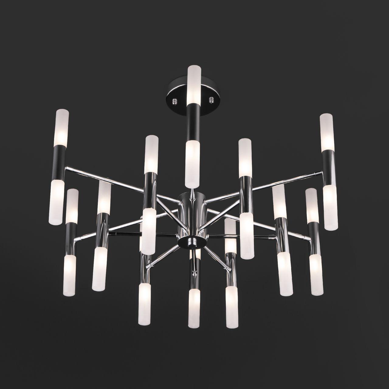 Люстра светодиодная подвесная хром Bogates Bastone 549 BOGATES ДИЗАЙНЕРСКИЕ, BASTONE 00-3834548 Белый;хром  - Вид №3