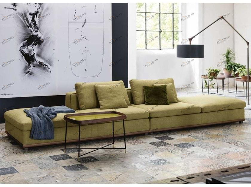 Porada Модульный тканевый диван с шезлонгом Iron sun-id-1346847