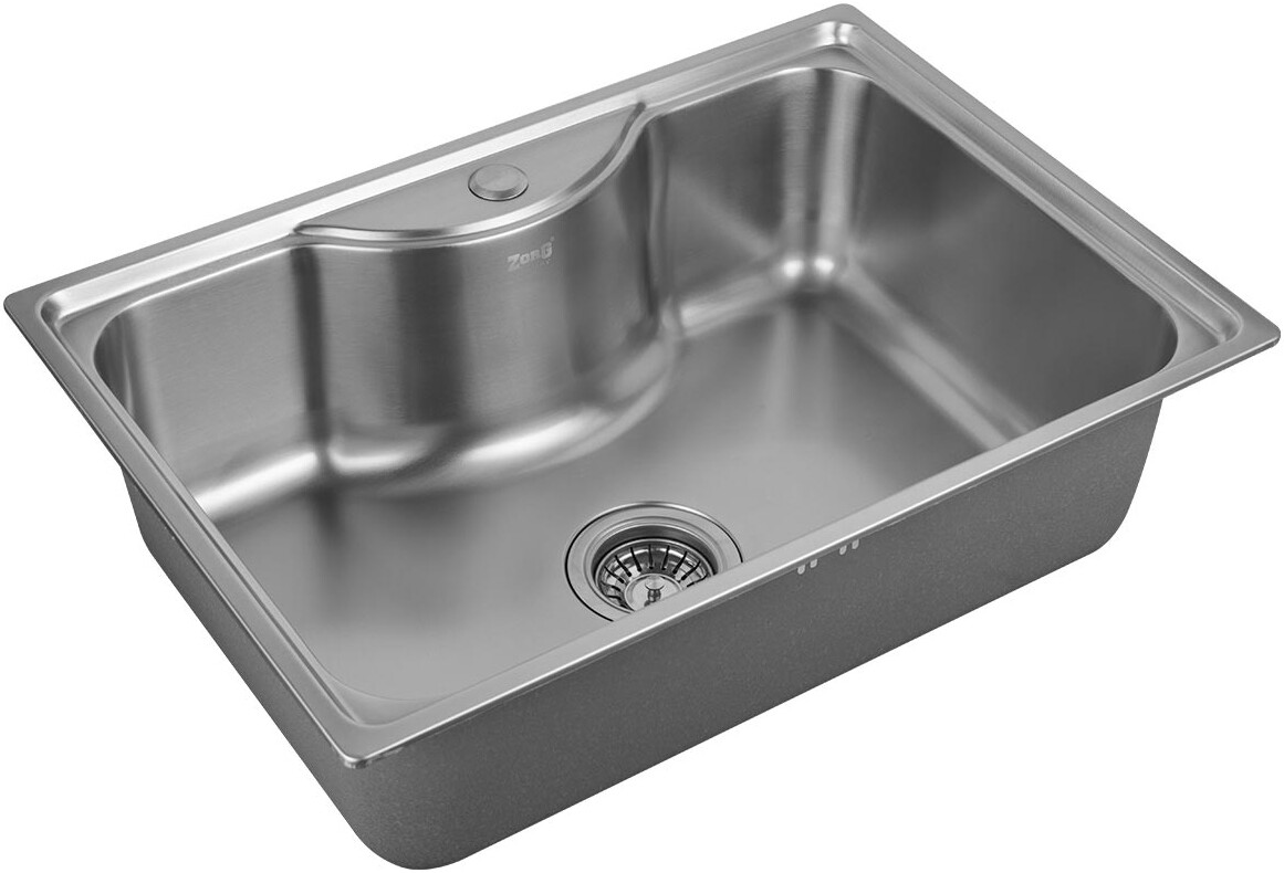 Мойка кухонная ZorG Inox ZR 6545 из нержавеющей стали, сталь Inox SZR