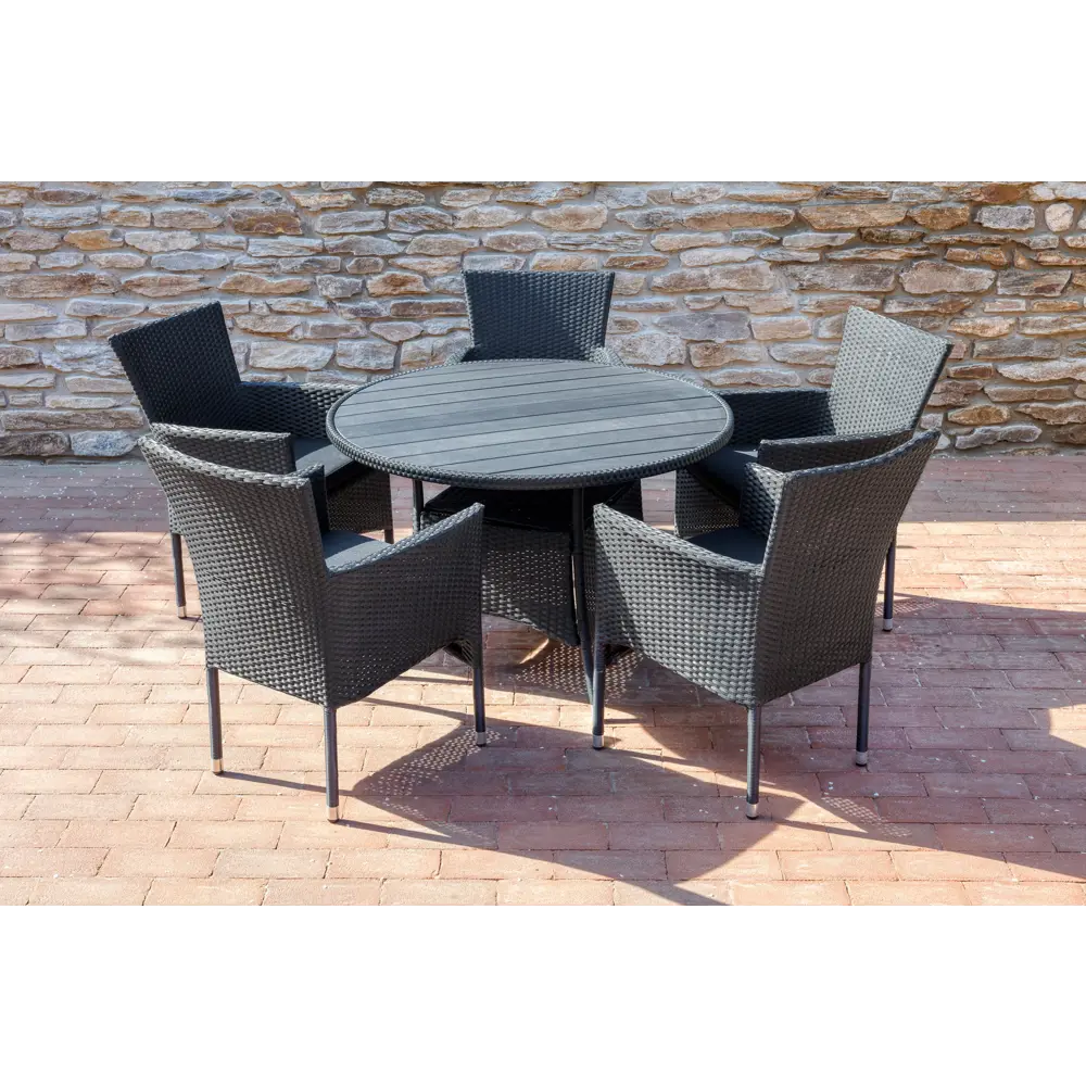 Садовое кресло с подушкой Аскер GS015 61x56x87 см черный 86283585 STLM-2163690 Santreyd - Вид №8
