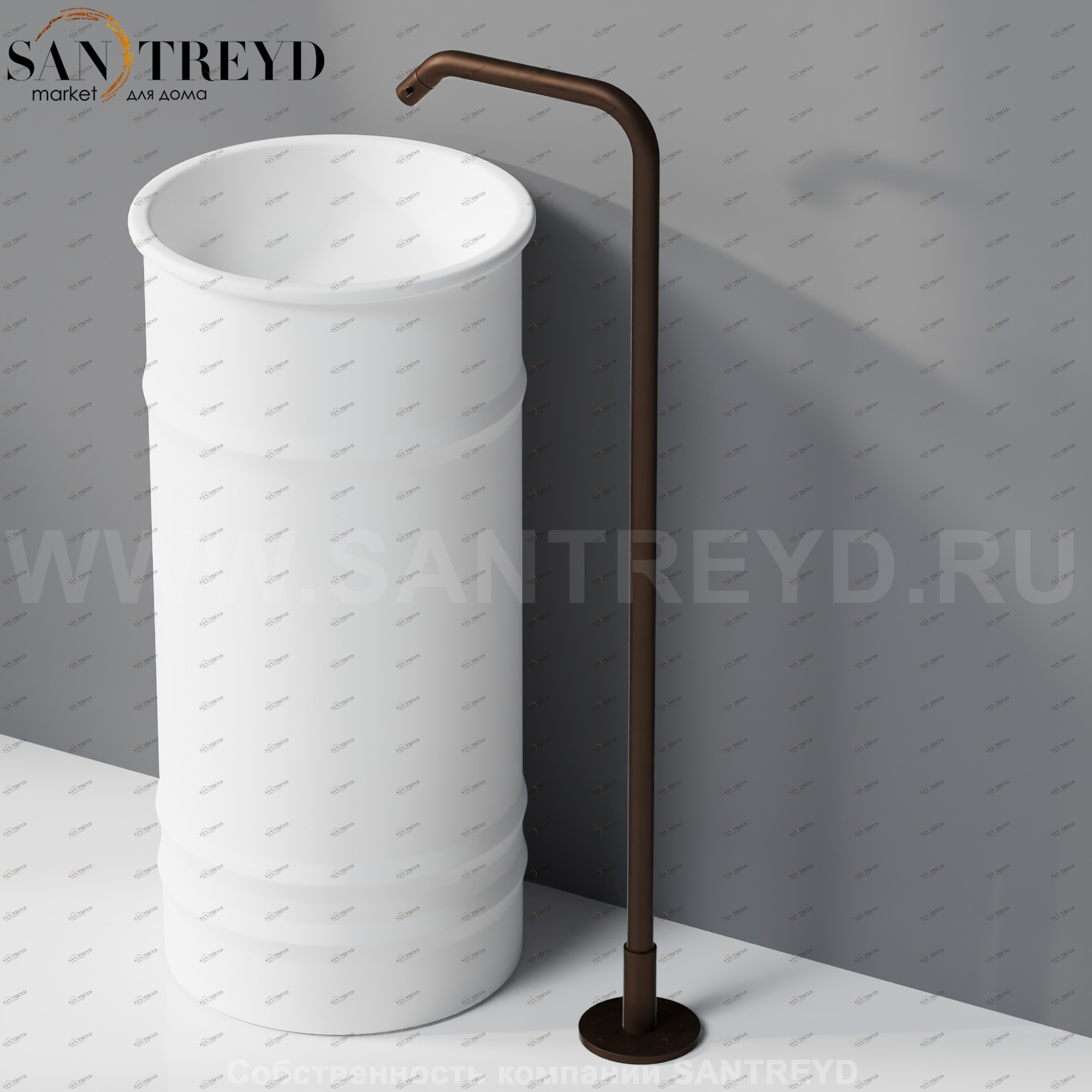 Напольный смеситель ARUB1092BR MEMORY для раковины бронзовый Agape