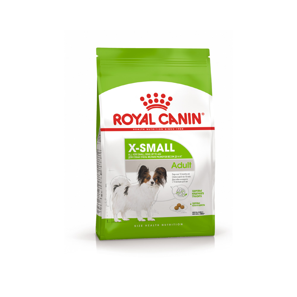 ПР0017170 Корм для собак Size X-Small Adult для миниатюрных пород от 10 месяцев до 8 лет сух. 500г ROYAL CANIN 