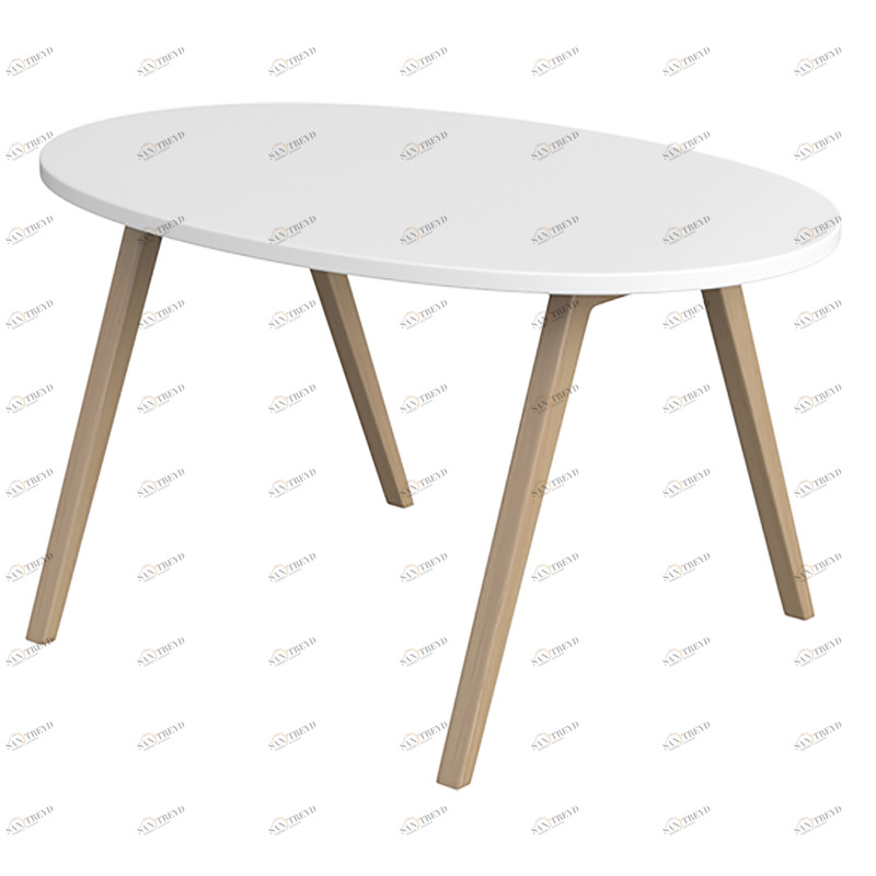 Столик детский белый Classic ELLIPSE ELLIPSE CLASSIC 257795 Белый Santreyd 