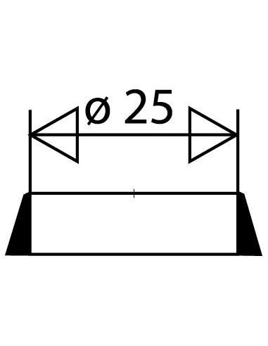 015100 005 01  Коническое уплотнение для трубки Д. 25 мм, черный эластомер, 2 шт. Valentin Чернить  - Вид №2