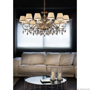 Masiero Primadonna 12 G01 cut crystal люстра подвесная