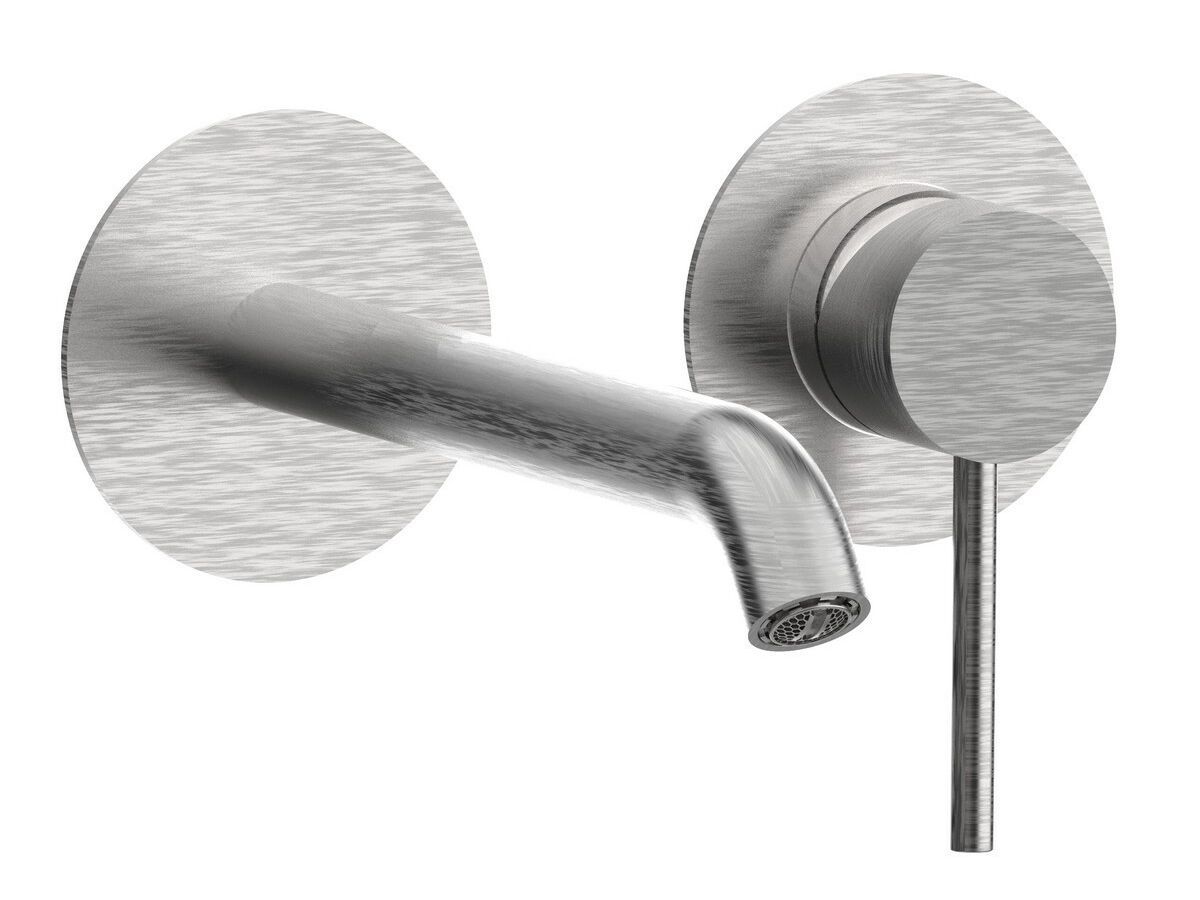 Настенный смеситель для раковины из нержавеющей стали с 2 отверстиями Rubinetterie Frattini Pepe XL 316 ARCH-00040814 - Вид №1