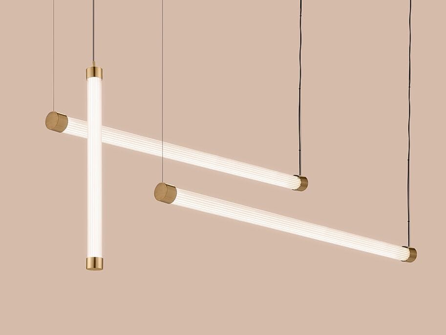 Подвесной светильник из боросиликатного стекла Euroluce Lampadari текстура ARCH-00068907