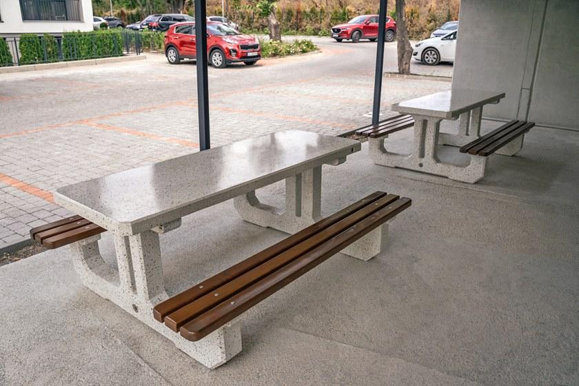 ENCHO ENCHEV - ETE Стол для пикника из бетона и дерева  220  - Вид №2