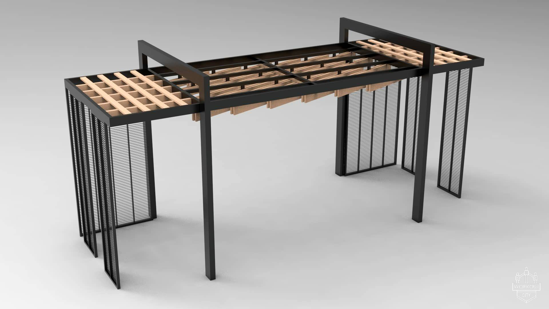 14477 СОНАТА Modern, навес парковый LAB.Space  - Вид №2