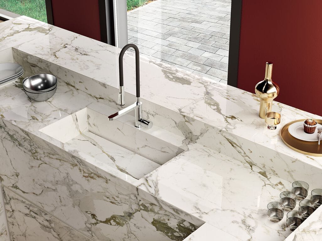 Столешница из керамогранита с мраморным эффектом CERAMICA FONDOVALLE MYTOP ARCH-00028733