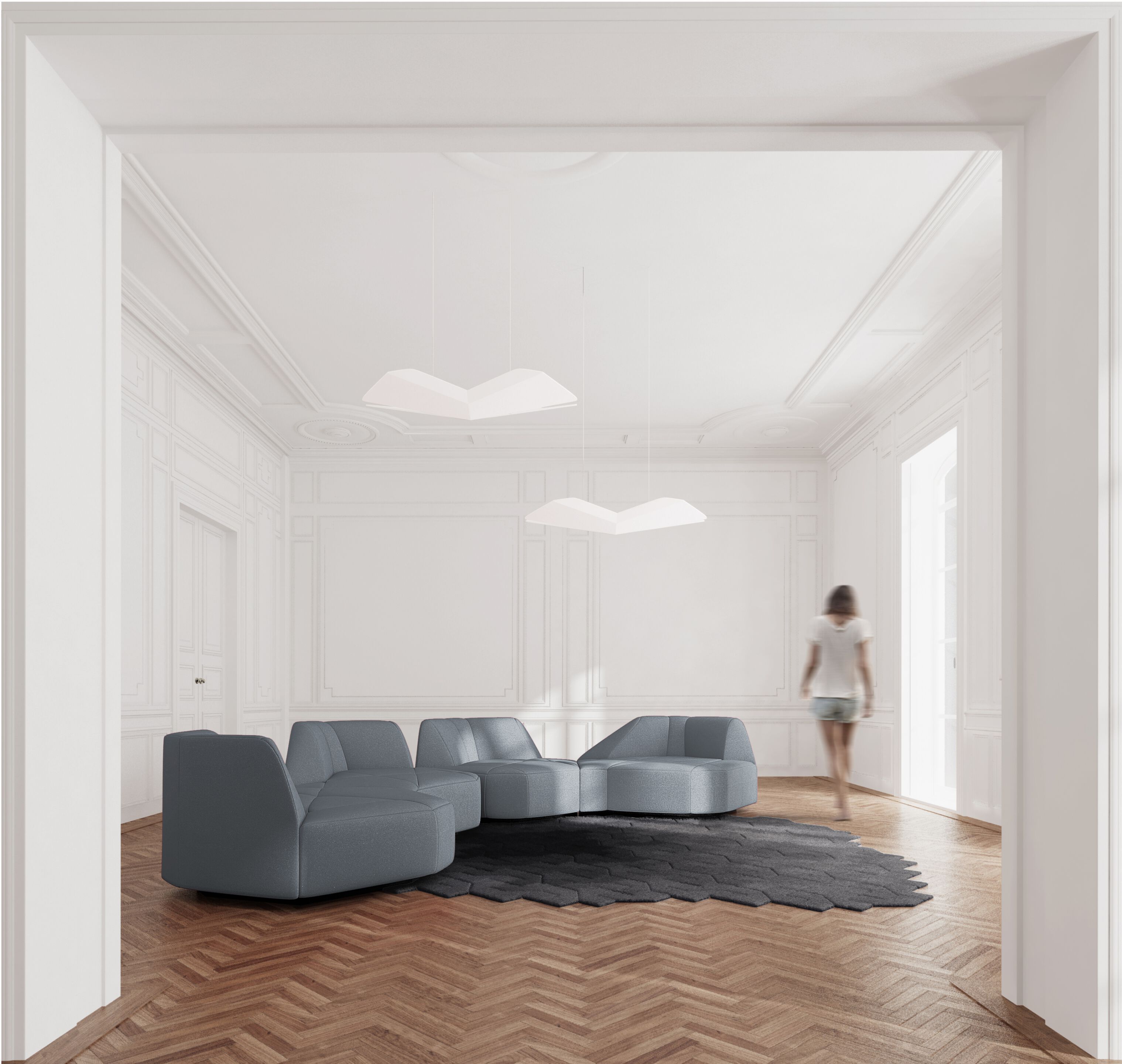 4-местный тканевый диван FID Paris Crystal ARCH-00054713 - Вид №5