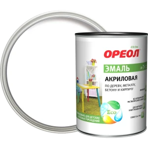 Эмаль акриловая Ореол матовая цвет белый 0.9 кг 84439793 STLM-2131902