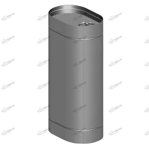 Бак навесной Везувий 90 л. (0,8 мм AISI 439) Вертикальный 4716