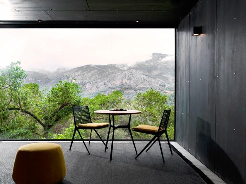 TRIBÙ Круглый садовый стол из алюминия и дерева Branch 07661t/07660t - Вид №5