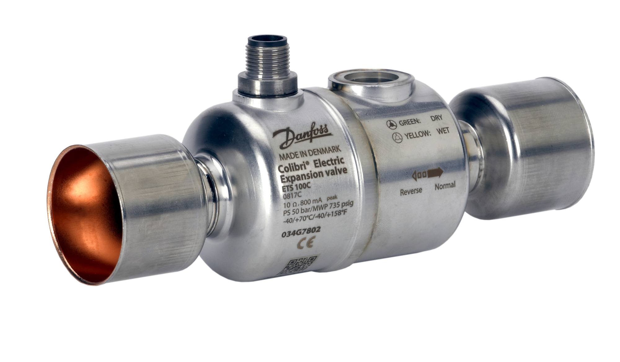 Danfoss ETS 12C - ETS 100C (Colibri®) — Электронный расширительный клапан шагового типа ETS 25C Клапан терморегулирующий 034G7602  - Вид №1