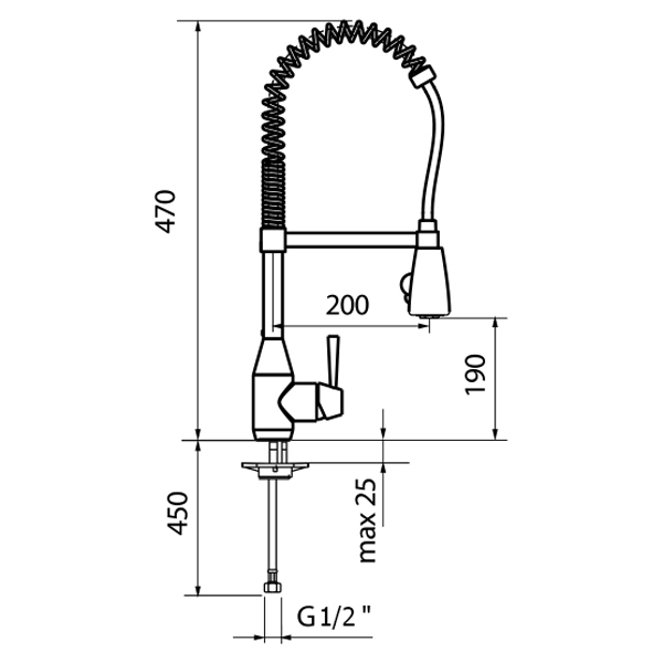 CN920602015 Смеситель для кухни Webert Kitchen Conic  - Вид №1