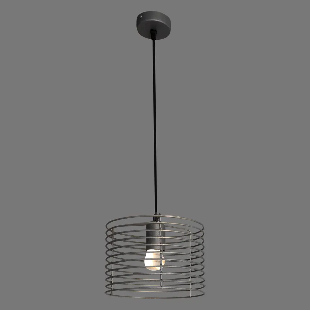 Подвесной светильник Vitaluce Vakero grey 1 лампа 3м² Е27 цвет бронзовый графит 18156409 STLM-2146287  - Вид №2