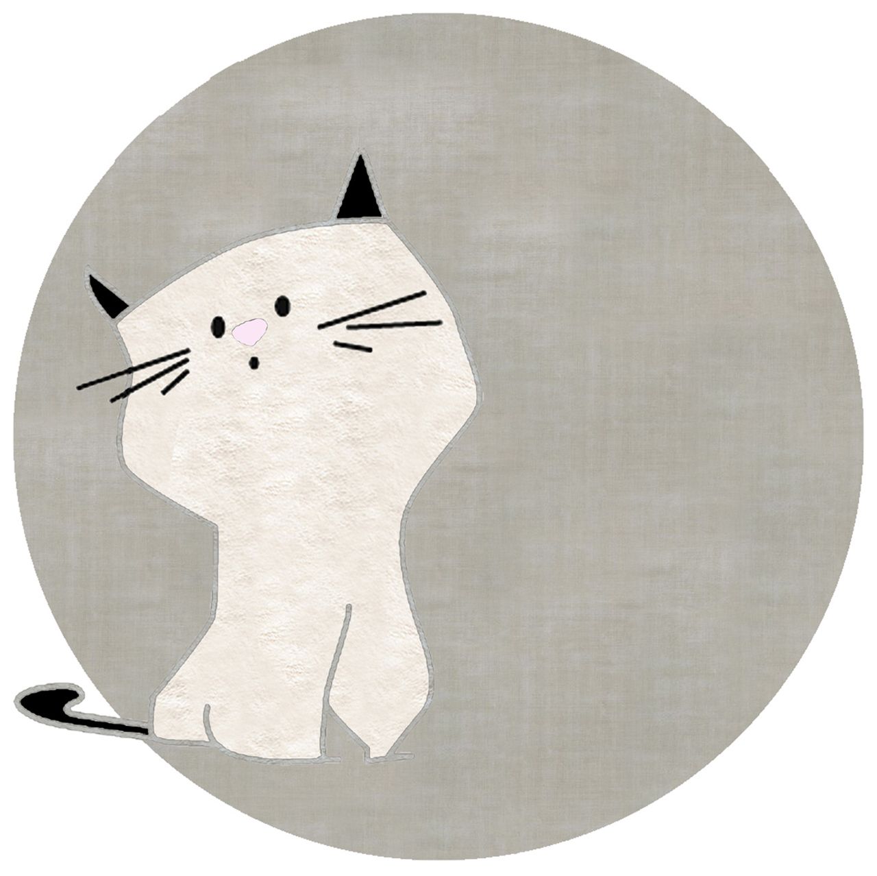 Круглый хлопковый коврик для детей Un Tapis à Paris Children ARCH-00058742 - Вид №1