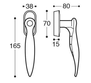 Поликарбонатная оконная ручка DK KLEIS ARCH-00073232 - Вид №2