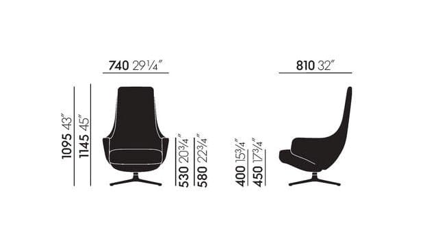 Вращающееся кресло VITRA Repos &amp ARCH-00096494 - Вид №21
